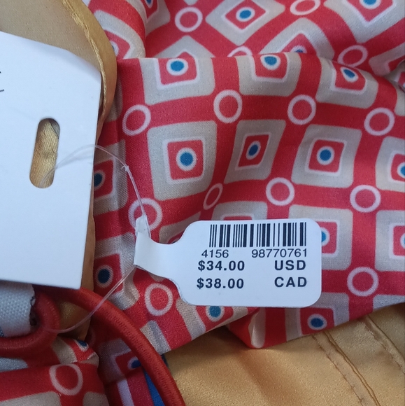 Anthropologie Fruit Stand Head Scarves, Set of 2, in Yellow/Orange/Citrus Fruits - Picture 7 of 7